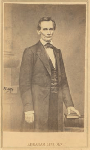 Mathew Bradys 1860 portrait of Abraham Lincoln as seen on a campaign carte de - photo 5