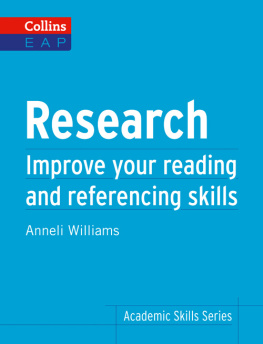 Anneli Williams - Research: Improve Your Reading and Referencing Skills