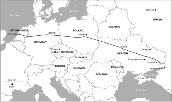 Route taken by MH17MH17 debris sitesSource Dutch Safety Board Chapter 1 - photo 2