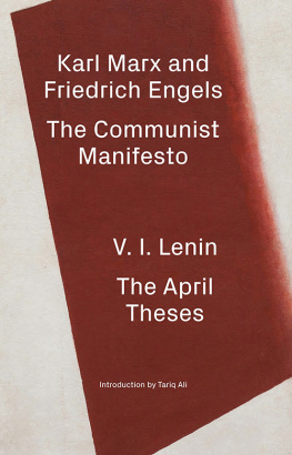 Karl Marx The Communist Manifesto / The April Theses