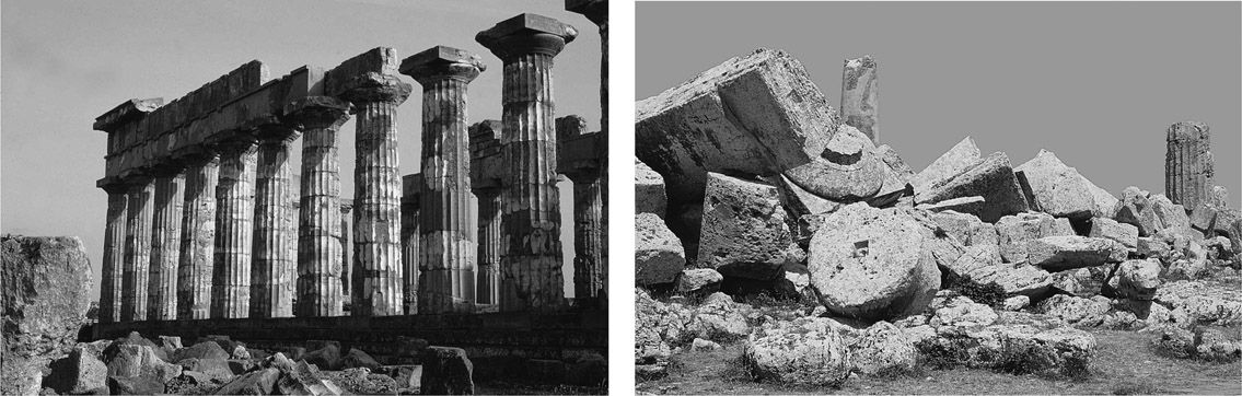 Temple into heap limestone structures at Selinunte Sicily PA Rahtz and - photo 1