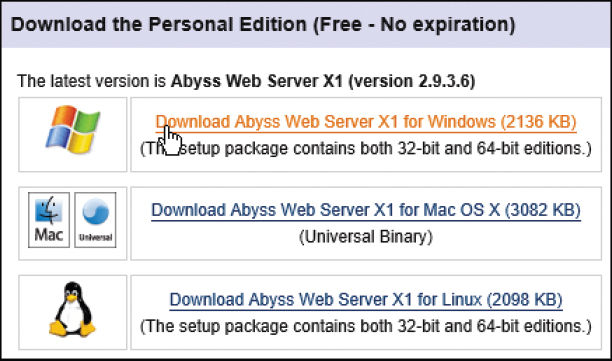 Run the setup installer and Agree the License terms then select the Abyss Web - photo 11