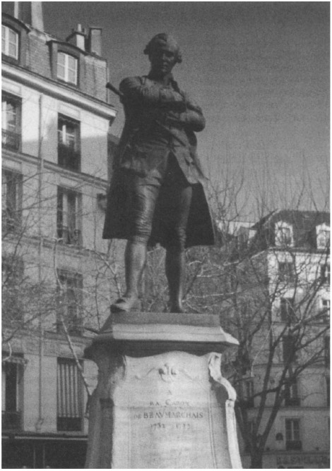 The statue of Beaumarchais in the rue St Antoine Paris BEAUMARCHAIS AND THE - photo 1