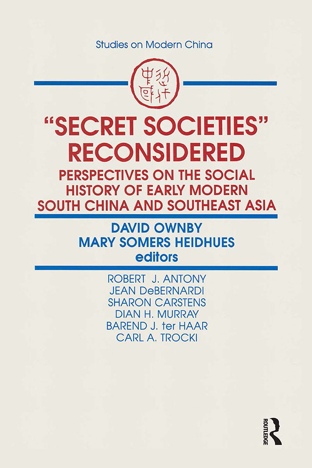 Secret Societies Reconsidered This book is unprecedented in the analytical - photo 1