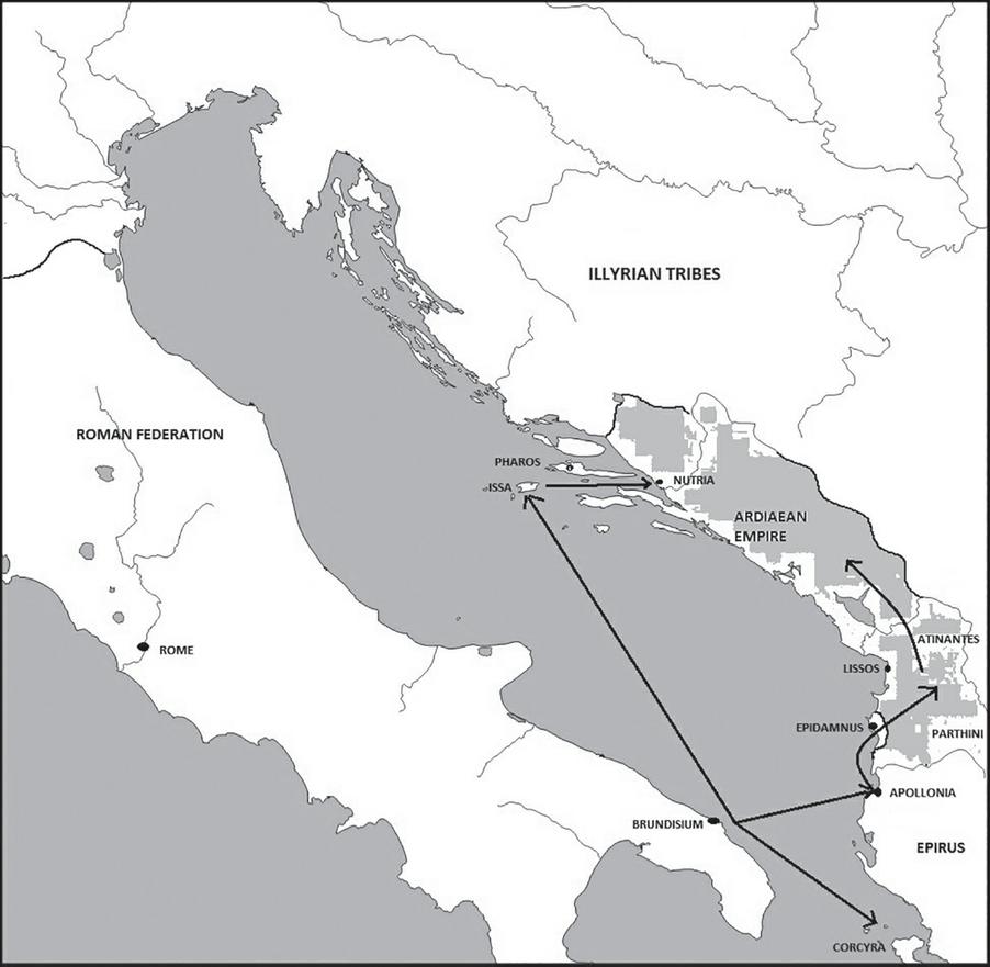 Map 4 First Illyrian War 229228 BC Map 5 Gallic War 225 BC Map - photo 6