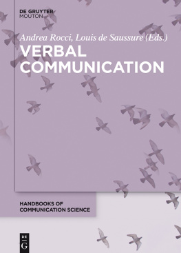 Louis de Saussure - Verbal Communication