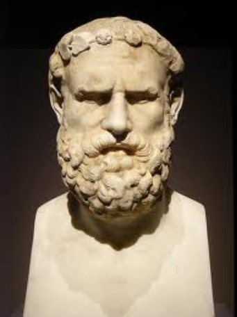 A bust of Archilocos The word borrowed from the Lydians meant usurper and - photo 3