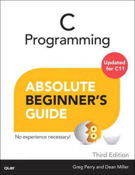 Perry Greg C Programming Absolute Beginner’s Guide (3rd Edition)