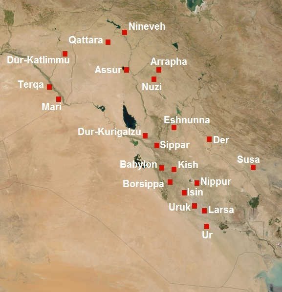 Joey Hewitts map of Mesopotamia during the 2 nd millennium BCE A letter - photo 4