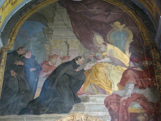 Johann Christoph Handkes fresco depicting the approval of the bylaws of Society - photo 3