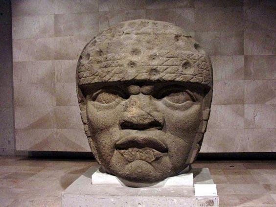 A sculpted head made by the Olmec circa 1200-900 BC Photo by Maribel Ponce - photo 1