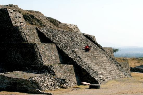 Toltec pyramid at Tula Depiction of a snake-bird god possibly - photo 4