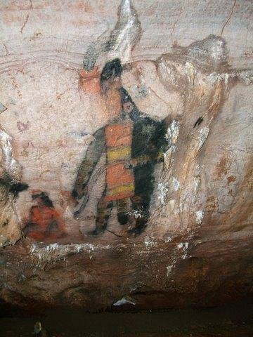 Olmec painting in the Juxtlahuaca cave Photo by Matt Lachniet University of - photo 6