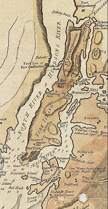 A contemporary map of New York during the Revolution New York City One - photo 3