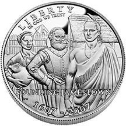 Silver dollar commemorating the 400 th anniversary of Jamestown When you - photo 3