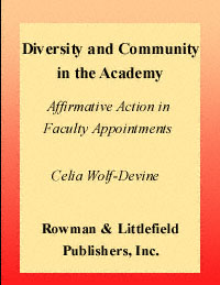 title Diversity and Community in the Academy Affirmative Action in - photo 1