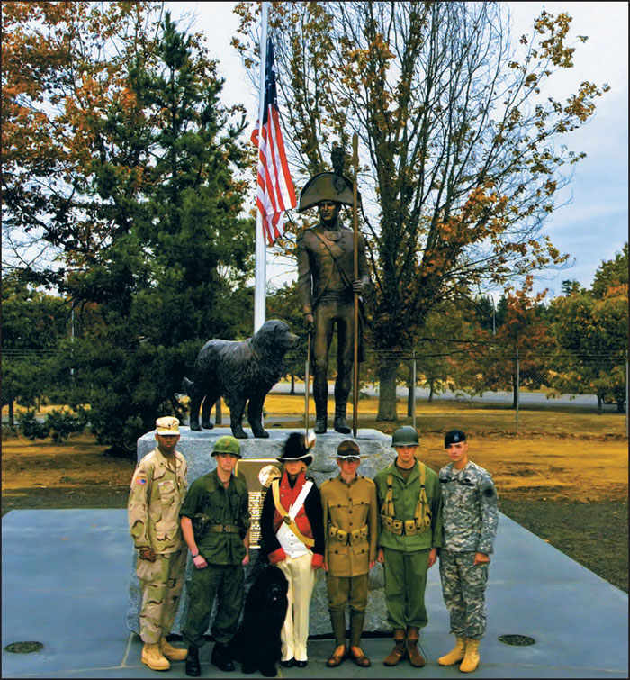 Soldiers of the I Corps Color Guard pose in reproduction uniforms associated - photo 4