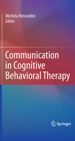 Michela Rimondini - Communication in Cognitive Behavioral Therapy