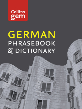 Collins UK Collins Gem German Phrasebook and Dictionary