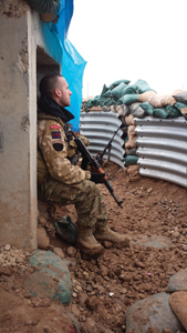 Manning the trenches of Arabcoy Keeping low to avoid ISIS snipers on the - photo 21