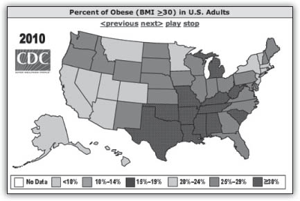 Just twenty years later the thinnest stateswith obesity rates under 25 - photo 3