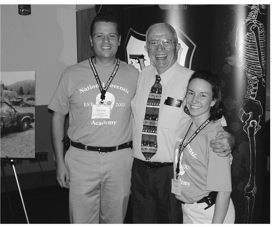 The authors Jarrett Hallcox and Amy Welch with Dr Bill Bass Copyright John - photo 3