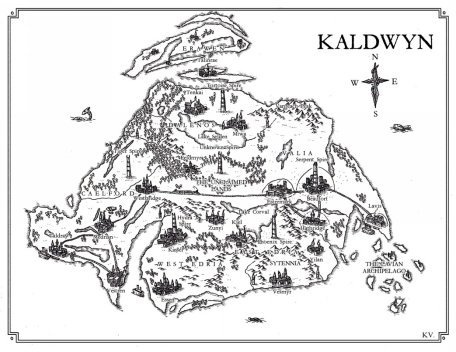 The map above shows the continent of Kaldwyn where this novel takesplace It - photo 1