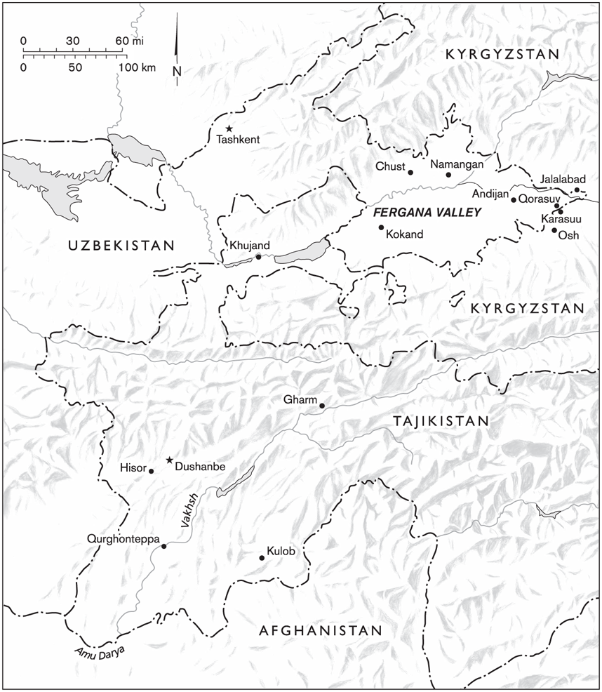 MAP 3 Tajikistan and the Ferghana Valley Introduction Waiting in line at - photo 5