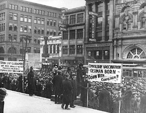 Rally of the Anti-Vaccination League of Canada Old City Hall November 13 1919 - photo 1