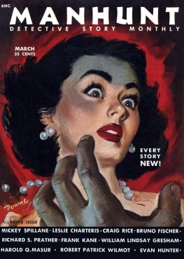 Lesli CHarteris Manhunt. Volume 1, Number 3, March, 1953