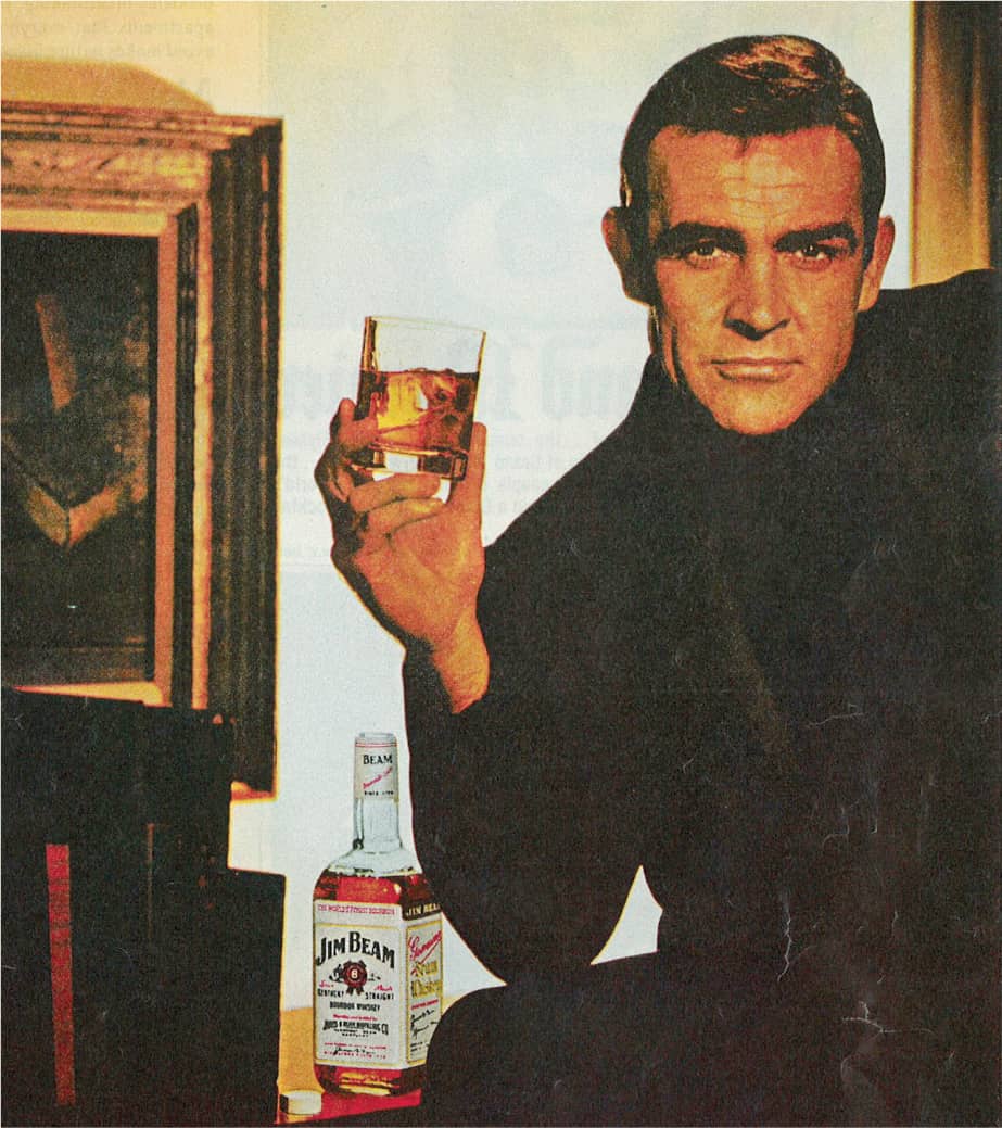 Sean Connery endorsed Jim Beam bourbons in the 1960s Bourbon brands have - photo 7