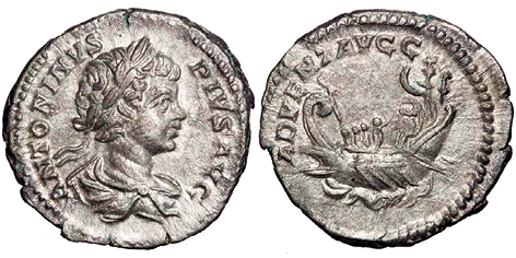 Denarius of the Emperor Caracalla On the obverse you can read ANTONINVS PIVS - photo 2