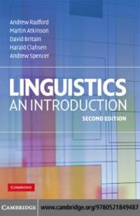 Andrew Radford Linguistics An Introduction [Second Edition]