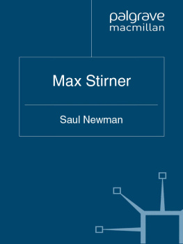 Saul Newman - Max Stirner