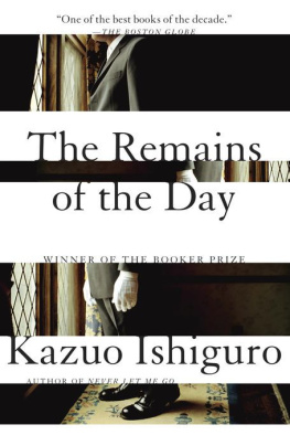 Kazuo Ishiguro The Remains of the Day