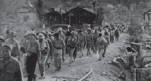 Some 79000 American and Filipino troops were force-marched up the war-battered - photo 4