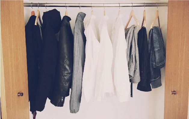 Heres a look in my closet from a down jacket to a suit some white shirts and - photo 9