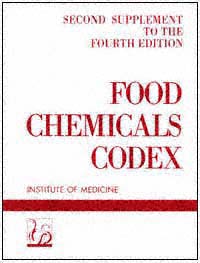 title Food Chemicals Codex Second Supplement to the Fourth Edition - photo 1