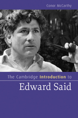 Conor McCarthy - The Cambridge Introduction to Edward Said