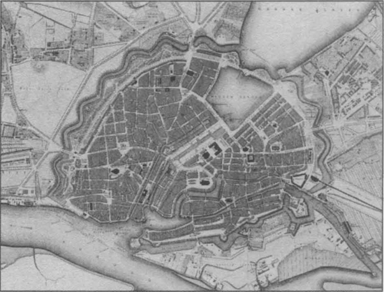 Map of Hamburg circa 1850 Courtesy of Princeton Architectural Press Most of - photo 3