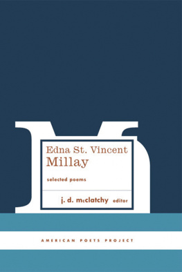 Edna St. Vincent Millay - Selected Poems