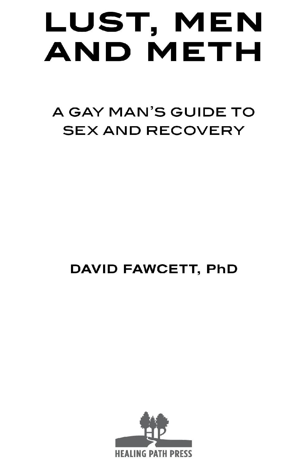 Lust Men and Meth A Gay Mans Guide to Sex and Recovery - image 1