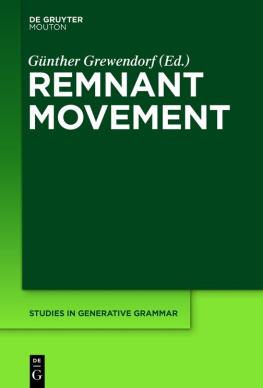 Günther Grewendorf - Remnant Movement