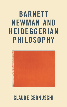 Claude Cernuschi - Barnett Newman and Heideggerian Philosophy