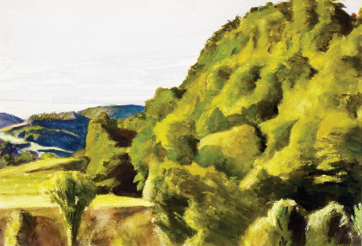 Pl 12 Edward Hopper Bob Slaters Hill 1938 Watercolor on paper 13 19 in - photo 15