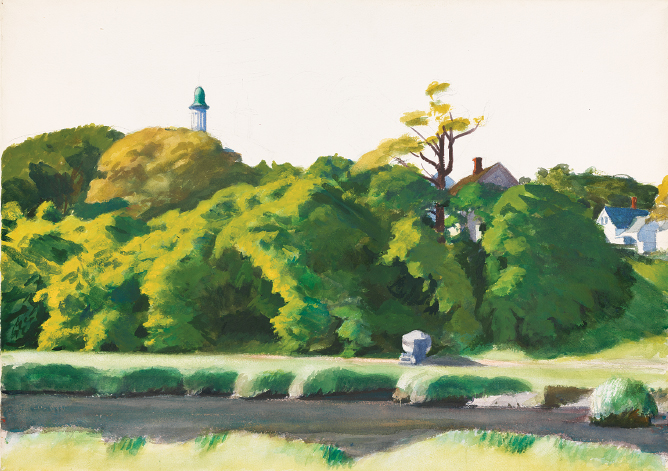 Pl 15 Edward Hopper Landscape with Tower 1938 Watercolor and graphite - photo 18