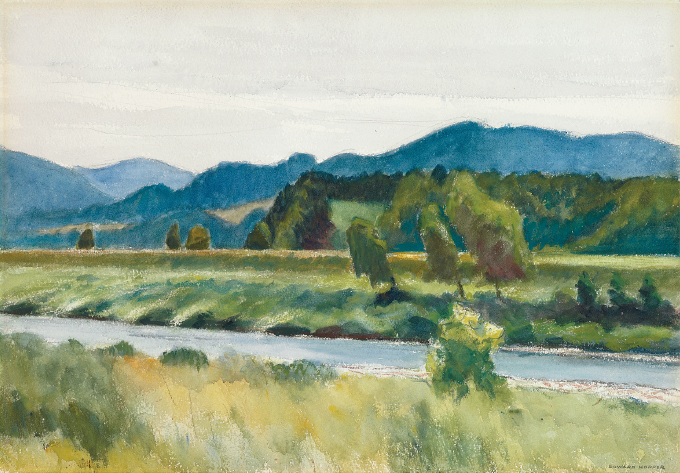 Pl 16 Edward Hopper Rain on River 1938 Watercolor and pencil on paper 14 - photo 19