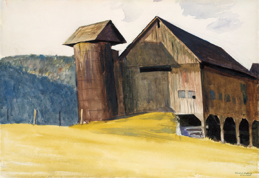 Pl 5 Edward Hopper Barn and Silo Vermont 1927 Watercolor gouache and - photo 7