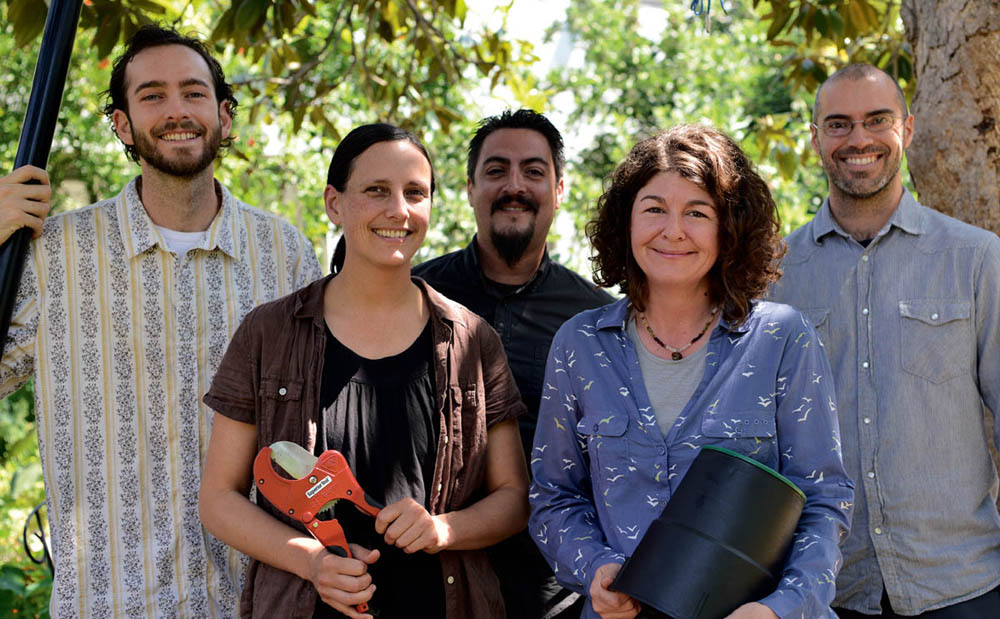 Greywater Action Los Angeles in 2016 Left to right Ty Teissere Laura Allen - photo 3