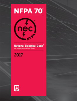 (NFPA) National Fire Protection Association - National Electrical Code 2017
